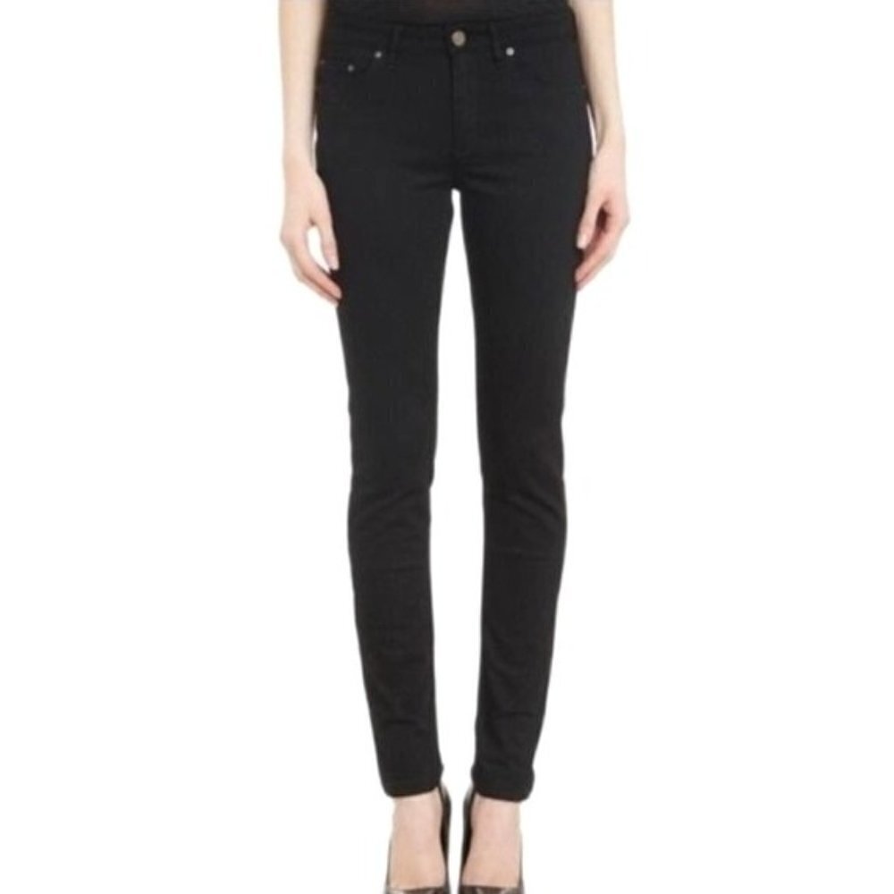 Acne Studios Jeans Women 25 Black Denim Skin 5 Lacey‎ Skinny Leg Gothic Punk